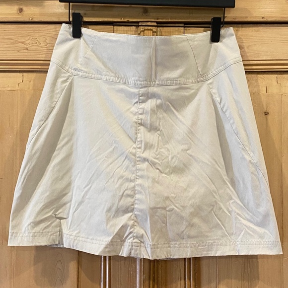Royal Robbins Discovery Skort Tan Khaki Travel Shorts Under Skirt Women's 6 - Picture 1 of 4